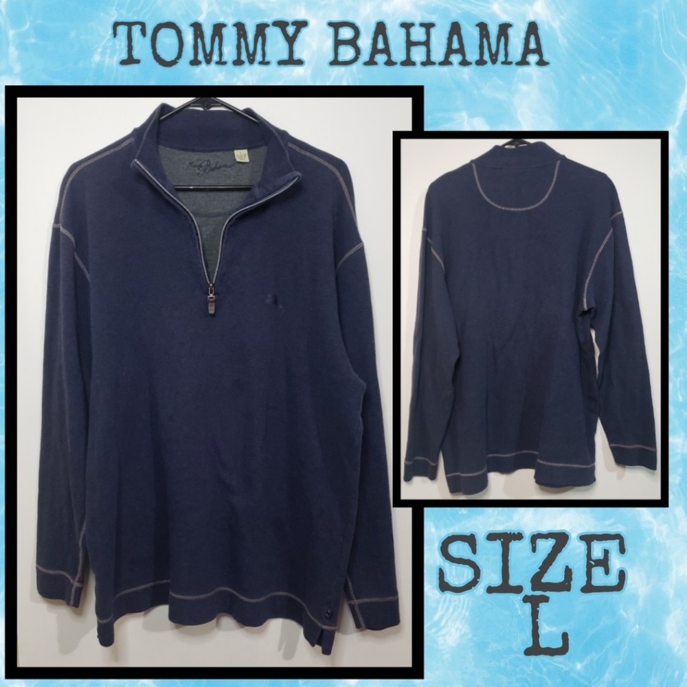 TOMMY BAHAMA quarter zip pullover